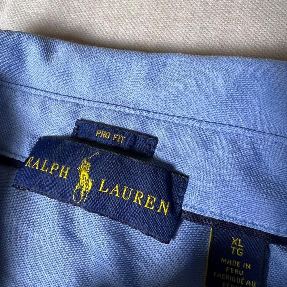 Ralph Lauren Blue Polo Shirt pro fit Size XL - Picture 2 of 8
